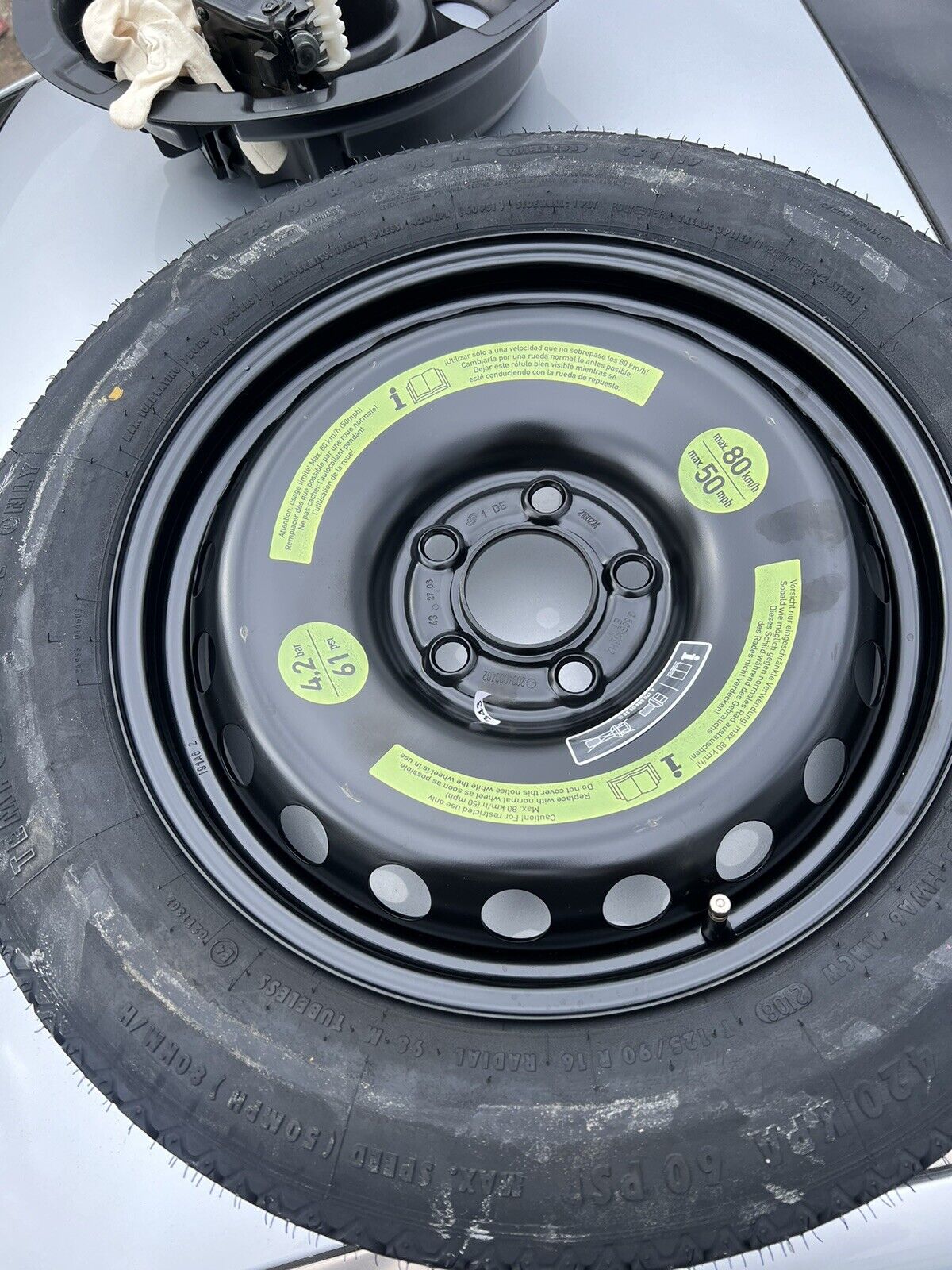 2006 2007 Mercedes W203 C230 C350 OEM Spare Tire Wheel Temp Compact Emergency