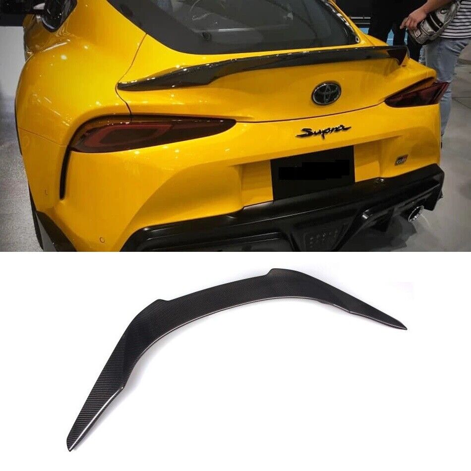 For 2020-2024 Toyota Supra A90 Carbon Fiber Trunk Spoiler Wing Lip TD Style