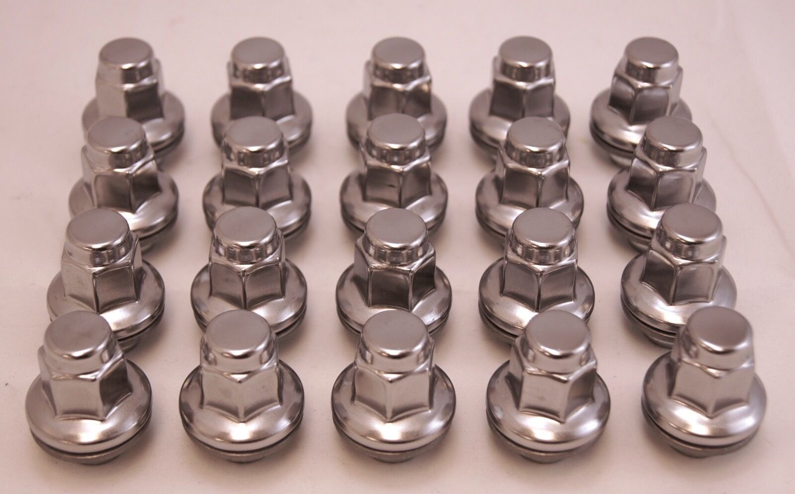 20 New Toyota Tundra Sequoia Factory OEM Polished Stainless Lug Nuts 90942-A1001