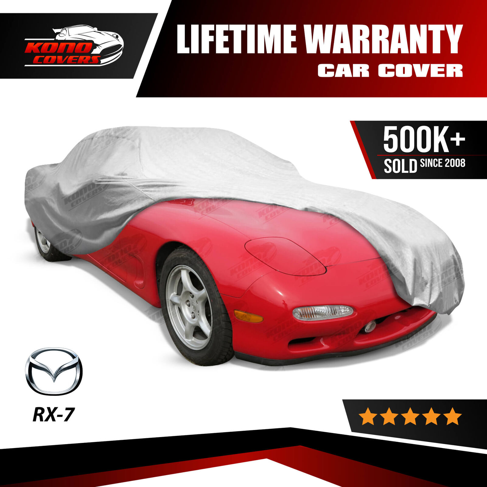 Mazda RX-7 4 Layer Car Cover Fitted In Out door Water Proof Rain Snow Sun Dust