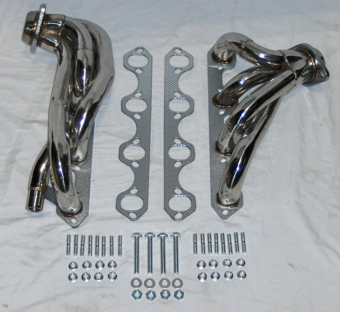 Stainless Steel Shorty Exhaust Headers for 1987-96 Ford F150 F250 Bronco 5.8L V8