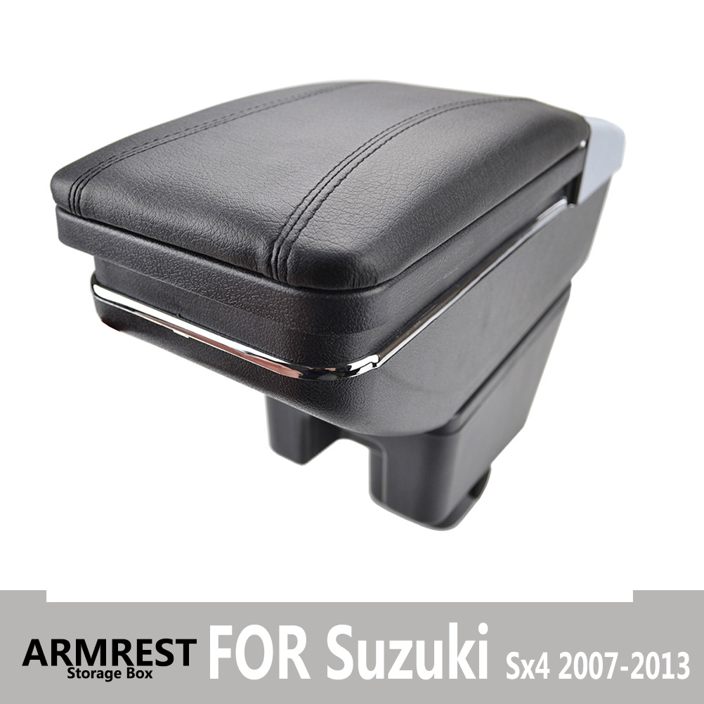 For Center Content Auto Storage Box  Armrest Console  For Suzuki Sx4 2007-2013 