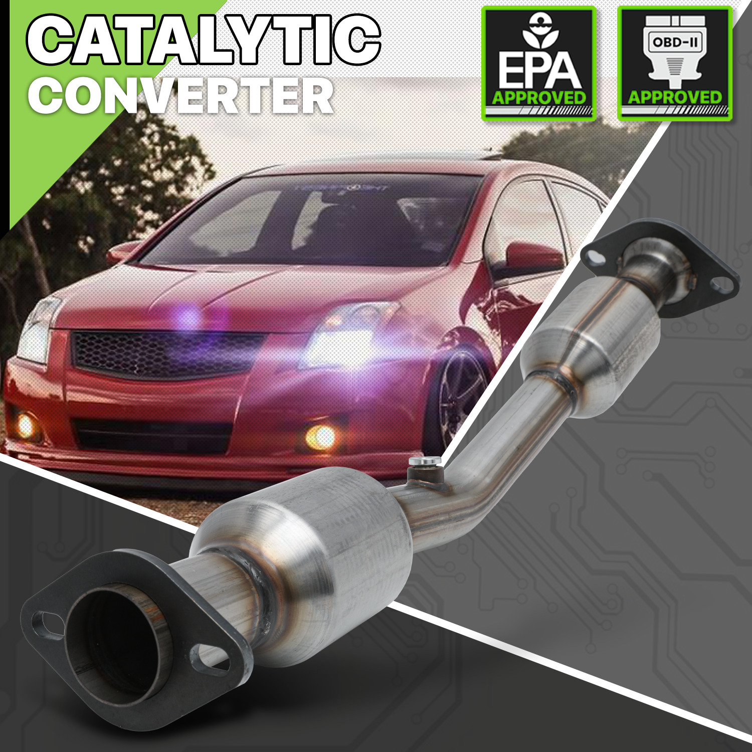Stainless Steel Catalytic Converter Exhaust Down Pipe For 2007-2012 Sentra 2.0L