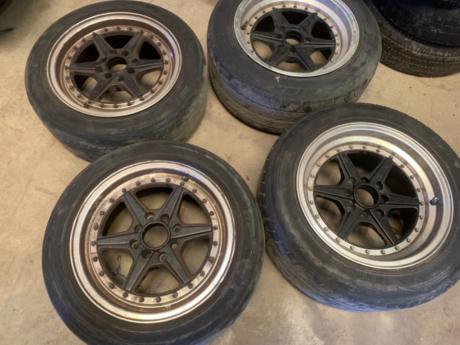 Rims Rota Wheels 114.3 x 4 15x6 16x8 Rx7 GSL-SE FB Mazda Rx7 