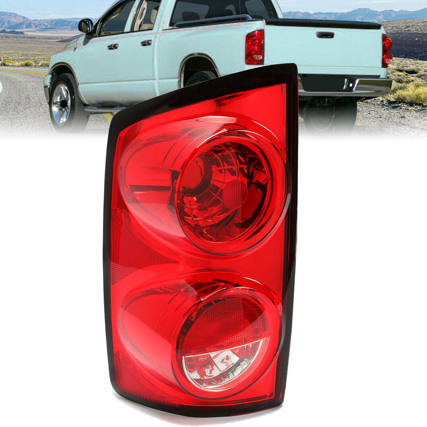 Left Driver Side Tail Light Lamp For 07 08 09 Dodge Ram 1500/2500/3500 Pickup