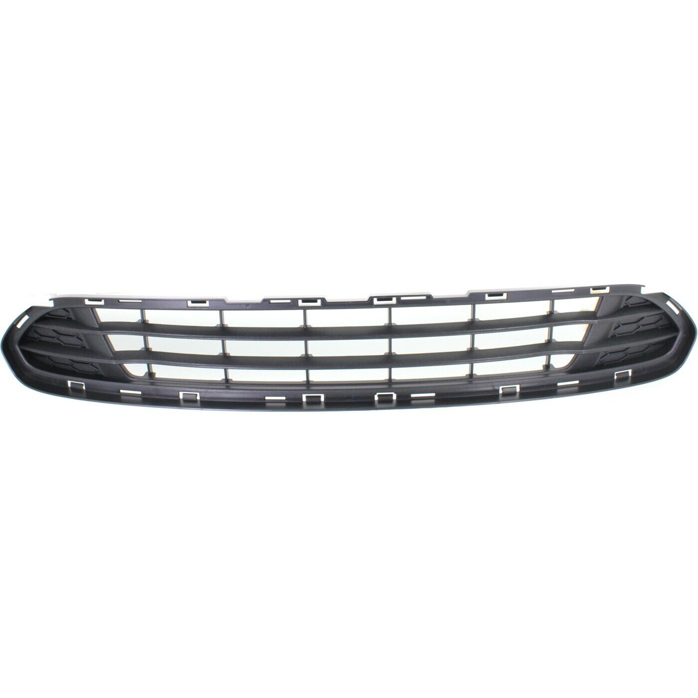 Bumper Grille For 2010-2012 Ford Fusion Center Textured Gray Plastic CAPA