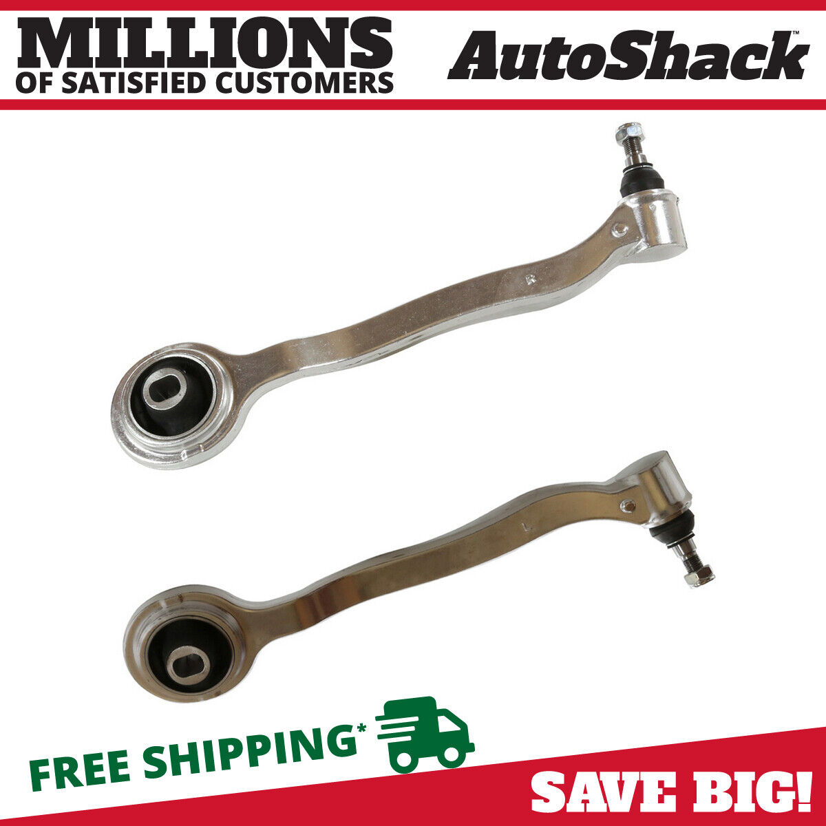 Front Lower Control Arms w/ Ball Joints Pair 2 Forward for Mercedes S430 S500 V8