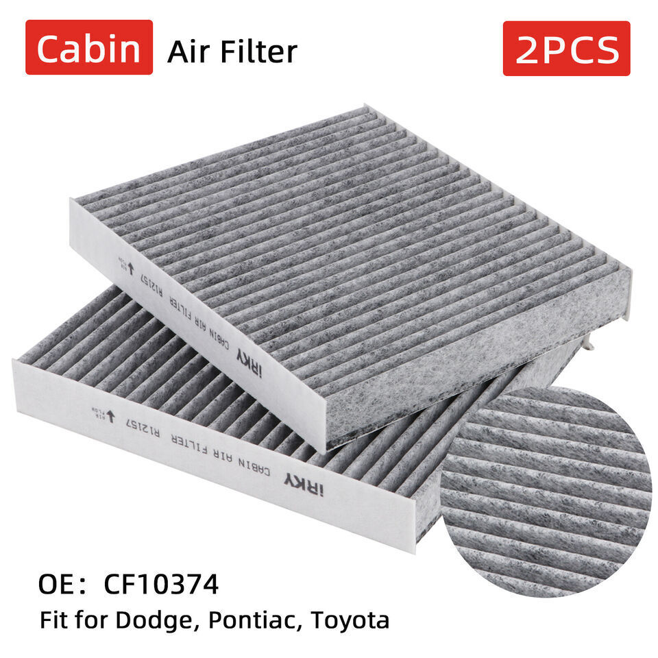 2PCS Cabin Air Filter FOR DODGE DART/ PONTIAC VIBE/TOYOTA TACOMA OE:CF10374