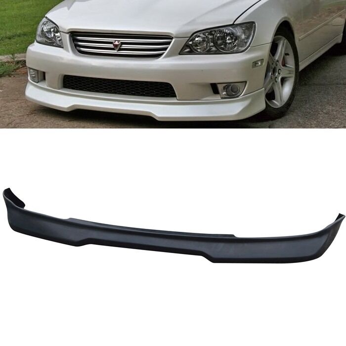 Fit 01-05 IS300 Poly Uurthane Black Front Bumper Lip Spoiler Body Kit