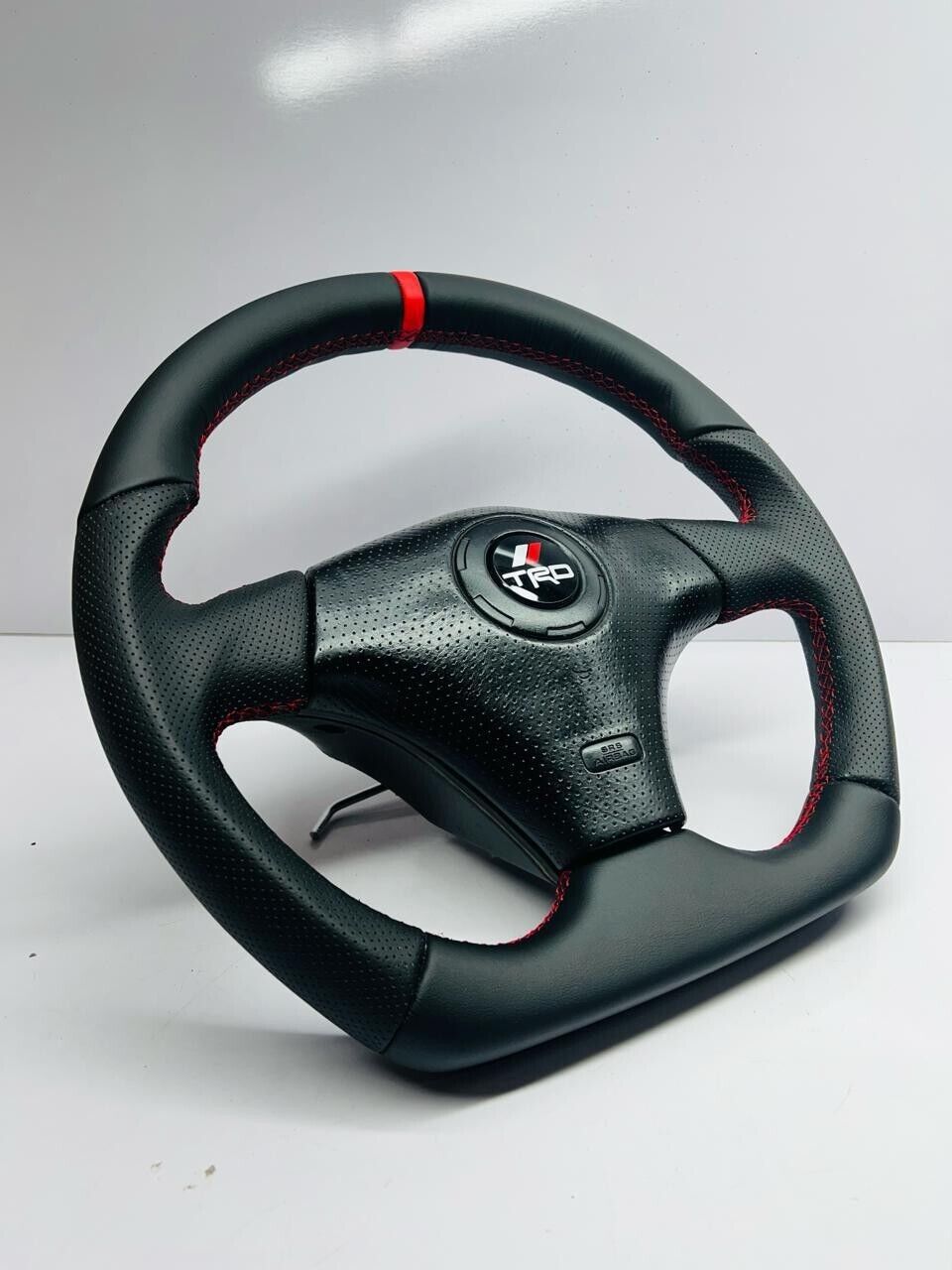 TRD Flat Bottom Steering Wheel For Toyota Supra MR-2 Spyder,Celica,SupraMK4JZA80