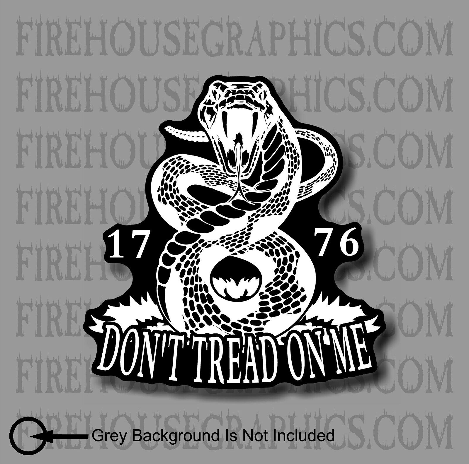 Don\'t Tread On Me Rattlesnake Liberty Gadsden 1776 American Flag decal sticker