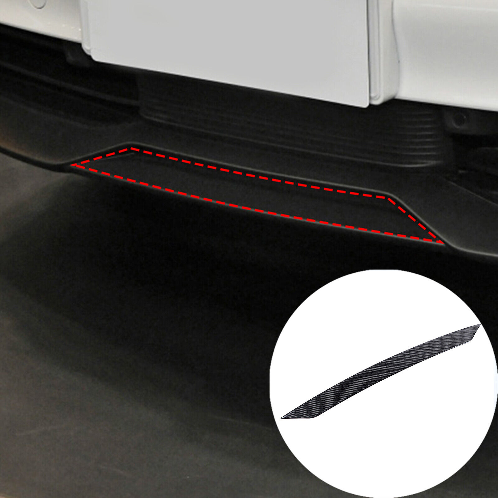 Carbon Fiber Front Bumper Front Lip Scoop Decorative For Porsche Taycan 2019-22