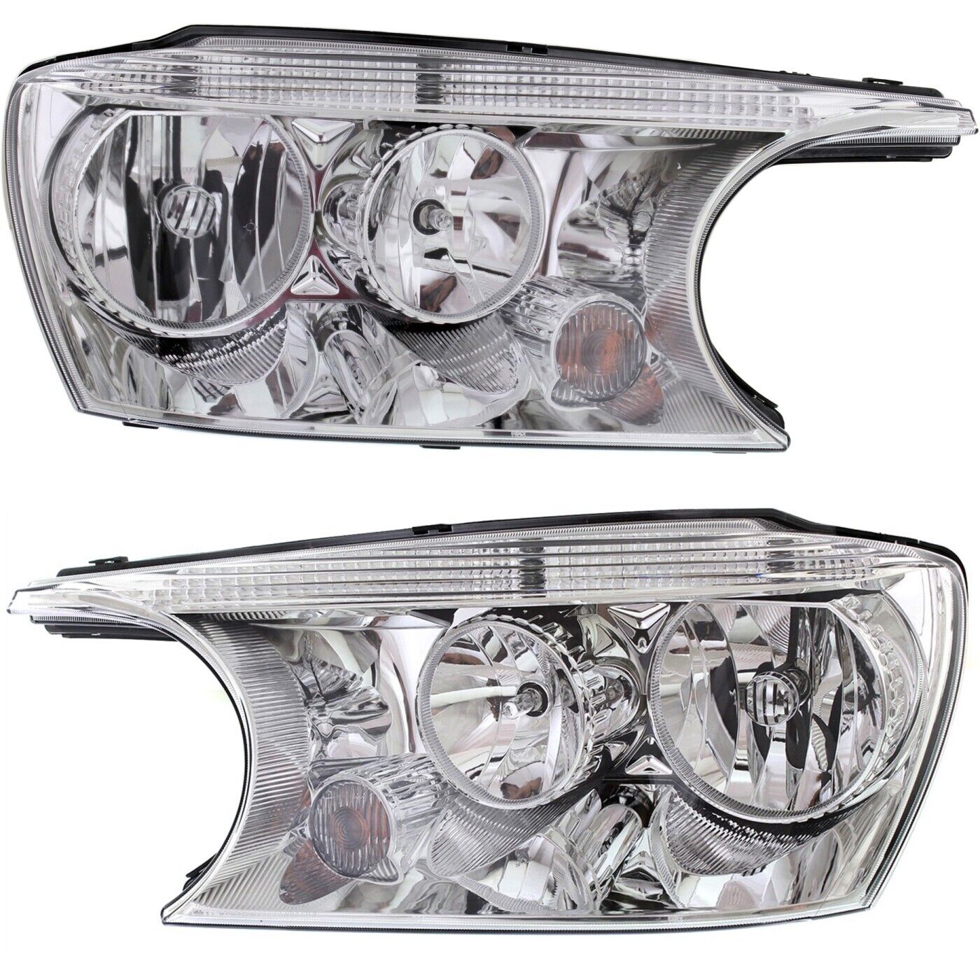 Headlight Set For 2004-2007 Buick Rainier Left and Right With Bulb 2Pc