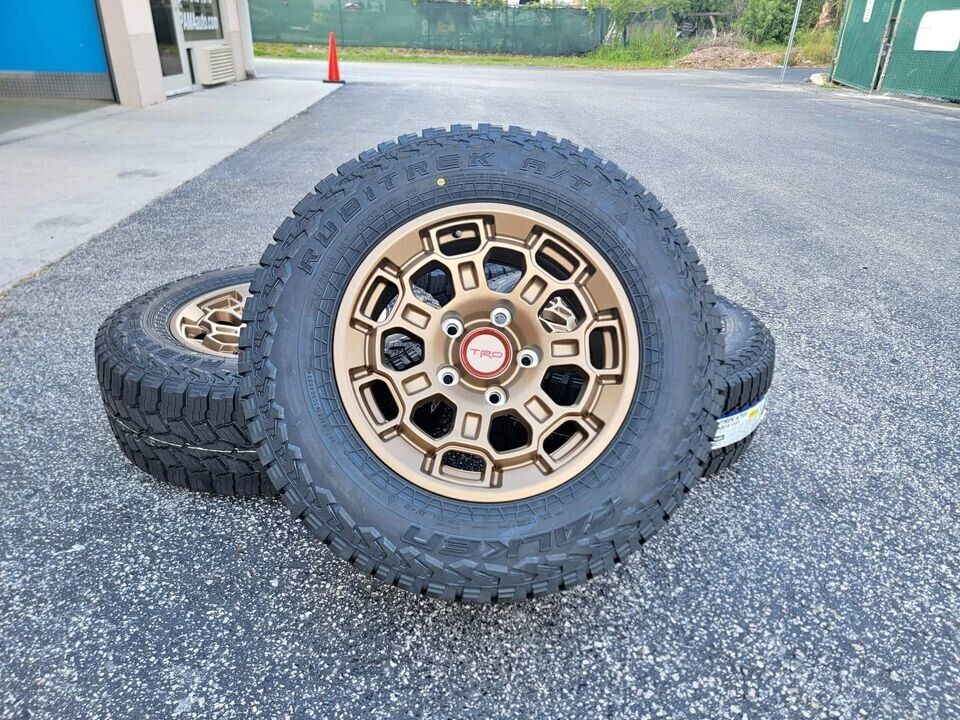 18x9 TRD Pro Bronze Wheels Rim AT4W Tires Sequoia Land Cruiser LX570 5x150 J100