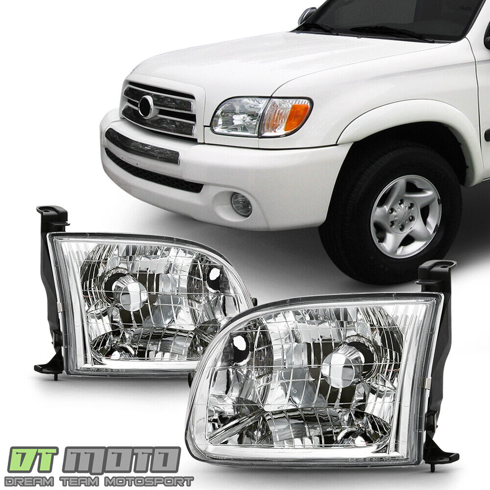 For 2000-2004 Toyota Tundra Pickup Truck Regular/Access Cab Headlights Headlamps