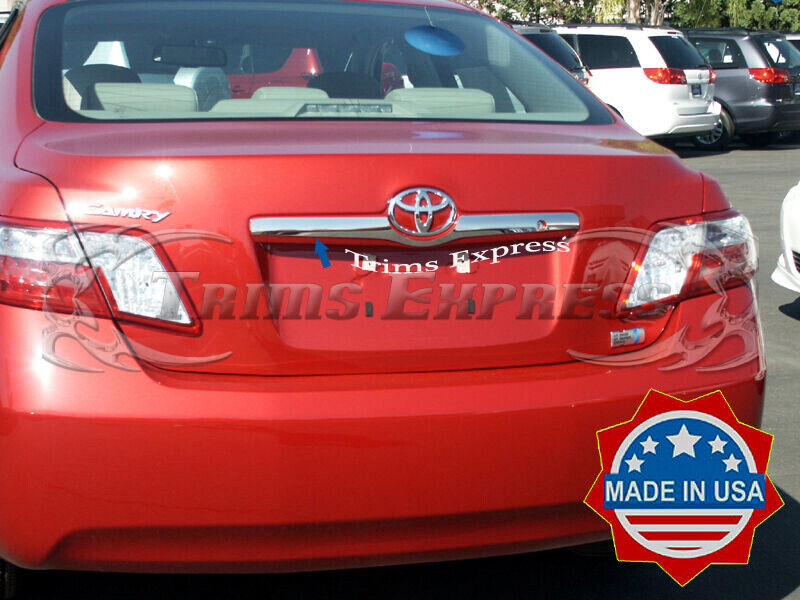 fit:2007-2011 Toyota Camry Trunk License Cover Trim Rear Door Stainless Accent