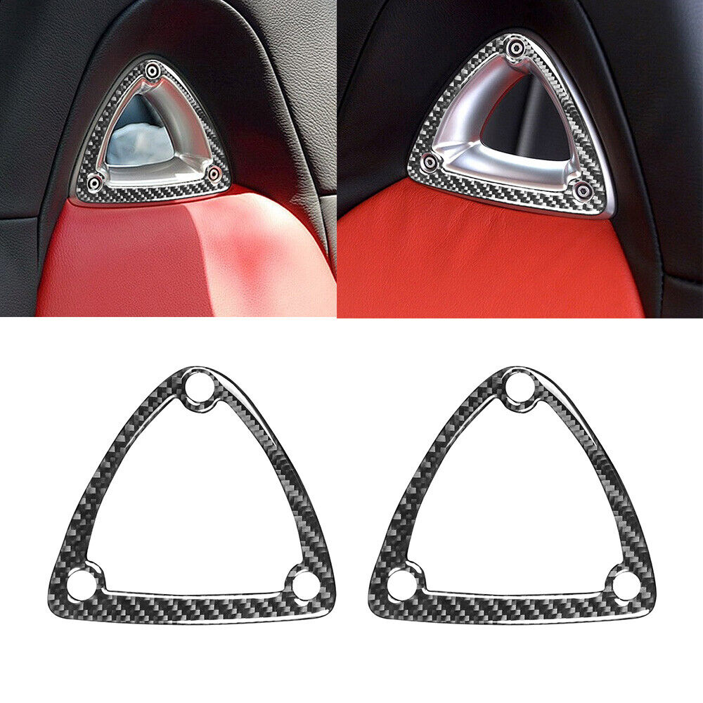 Carbon Fiber Interior Seat Head Decor Trim Decal For Mazda RX8 RX-8 2004-2008