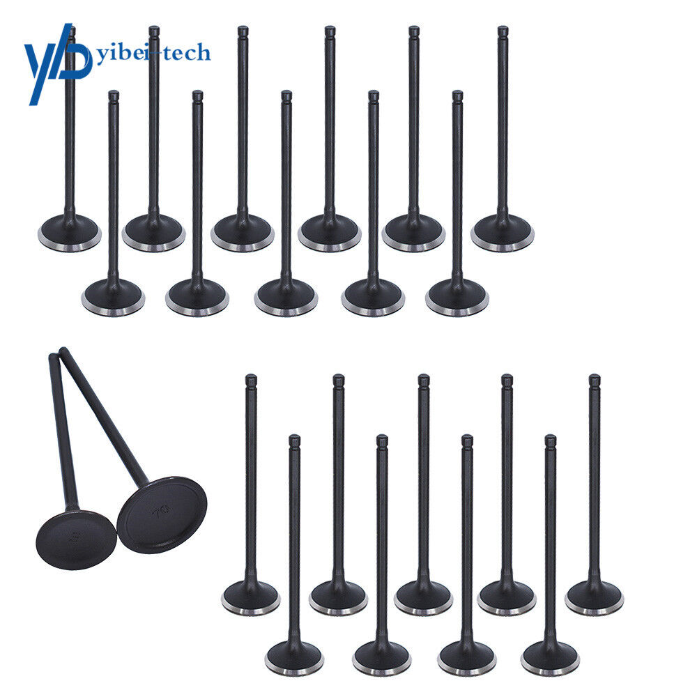 24pcs Intake&Exhaust Valves For 2000-10 Honda Odyssey/Accord Acura CL/MDX/TL