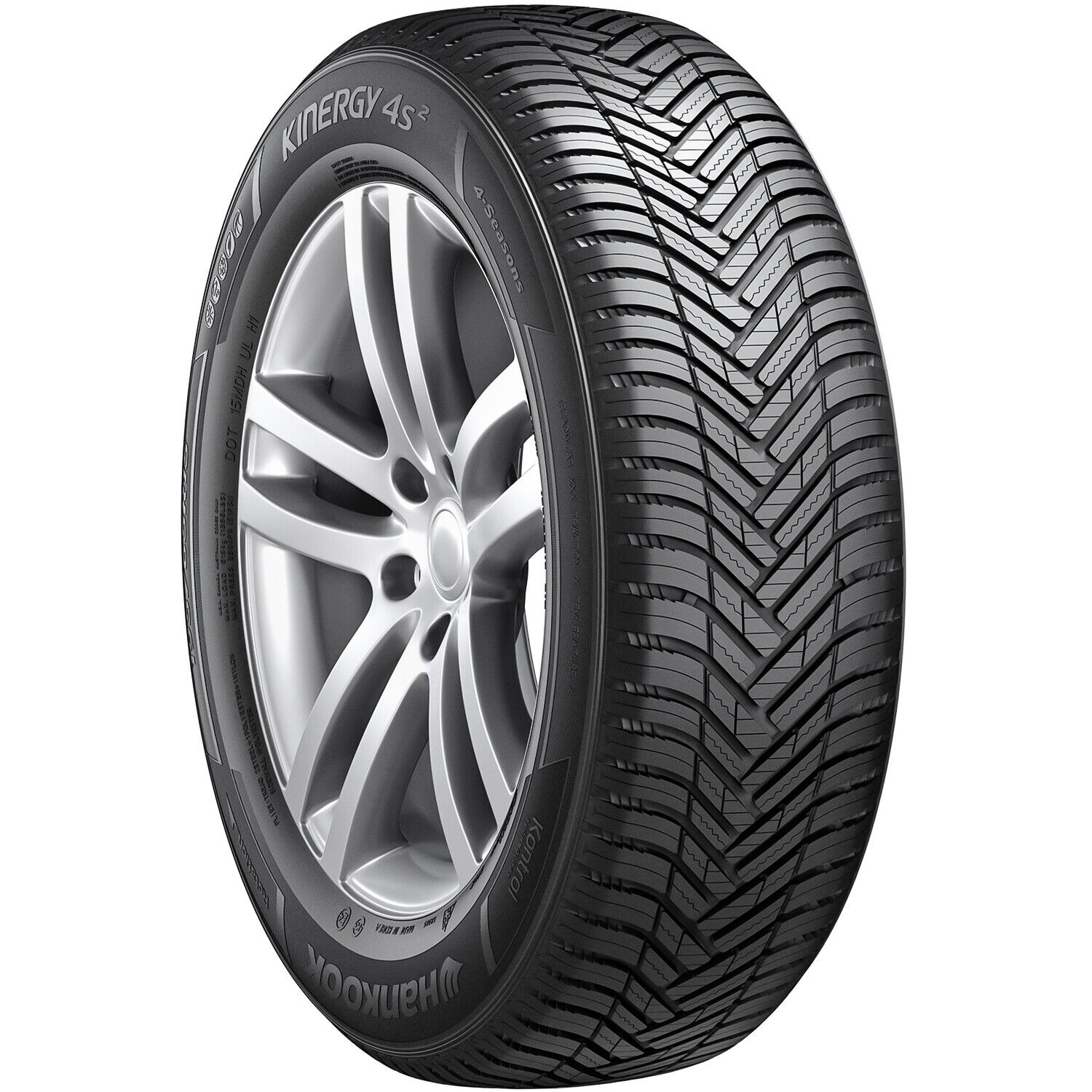 2 Tires Hankook Kinergy 4S2 195/65R15 91H All Weather