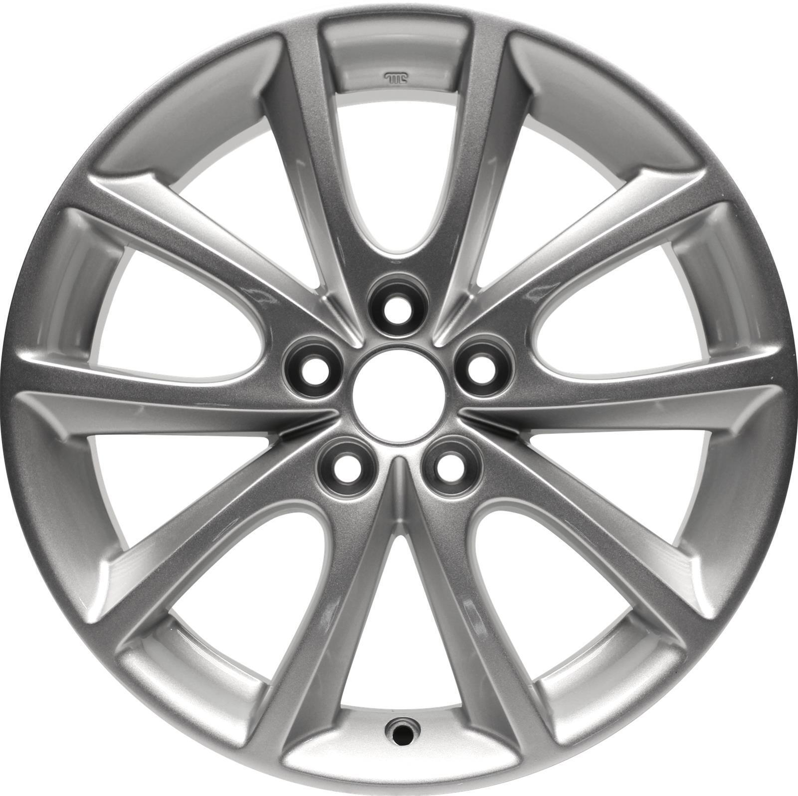 Wheel For 2012-2016 Subaru Impreza 16x6.5 Alloy 10 Spoke 5-100mm Painted Silver