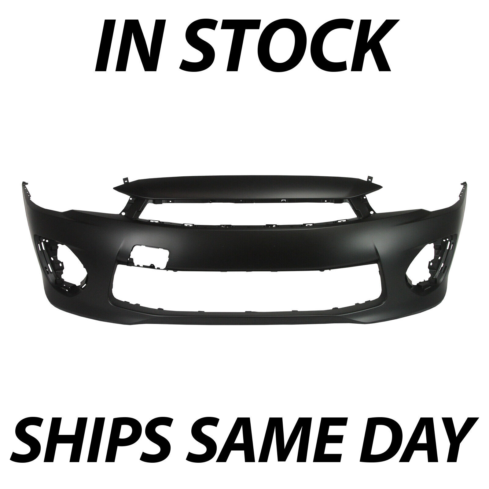 NEW Primered - Front Bumper Cover for 2016 2017 Mitsubishi Lancer w/ Tow Hook
