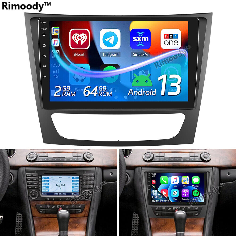 For Mercedes Benz E-W211 E320 E350 2+64G Android 13 Car Stereo Radio Carplay GPS