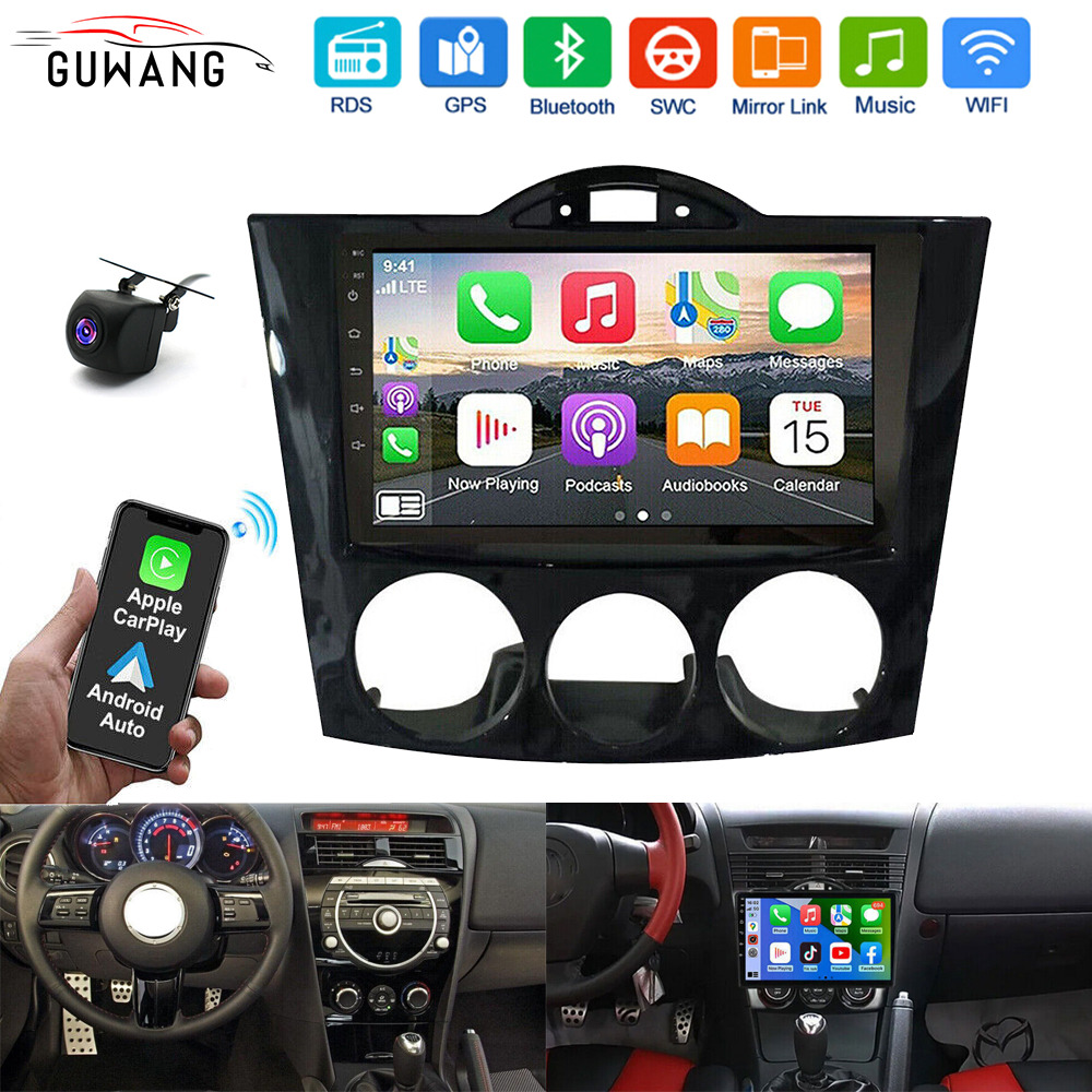 For 2003-2008 Mazda RX-8 Apple Carplay Android 13 Car Stereo Radio GPS NAVI FM