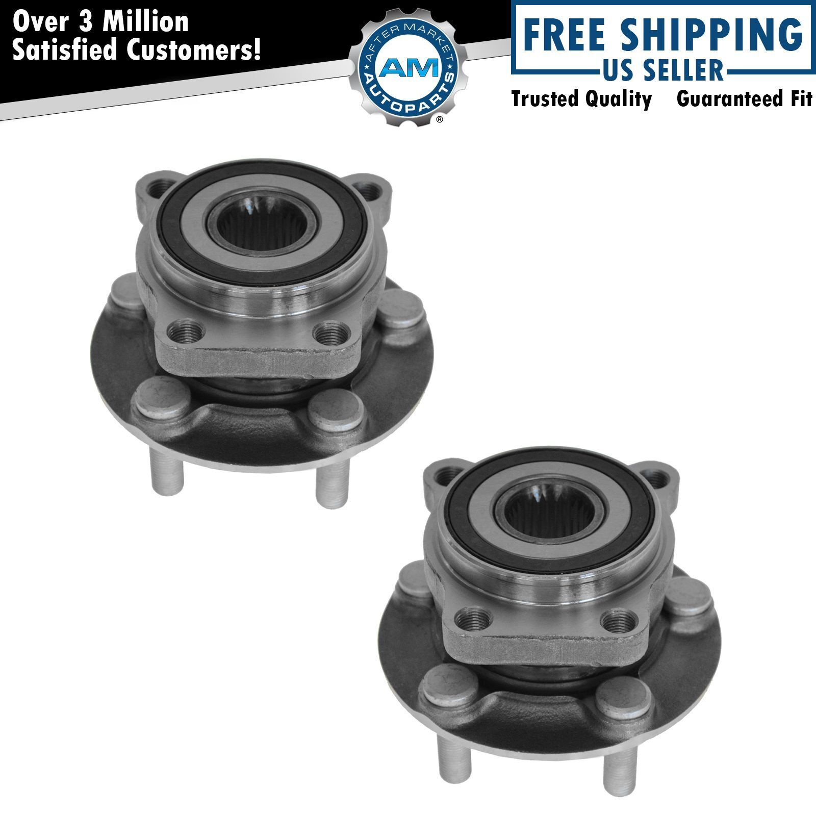 Pair Front Wheel Hub Bearing Assembly for Subaru Impreza Forester Legacy Outback