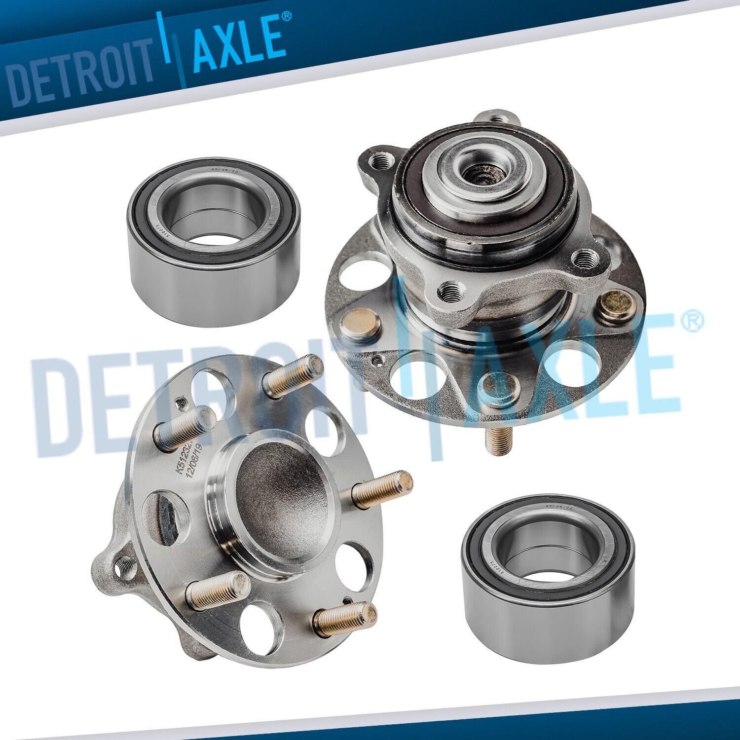 FWD Front Bearing and Rear Wheel Hub Assembly for Acura TSX Honda Accord Hybrid