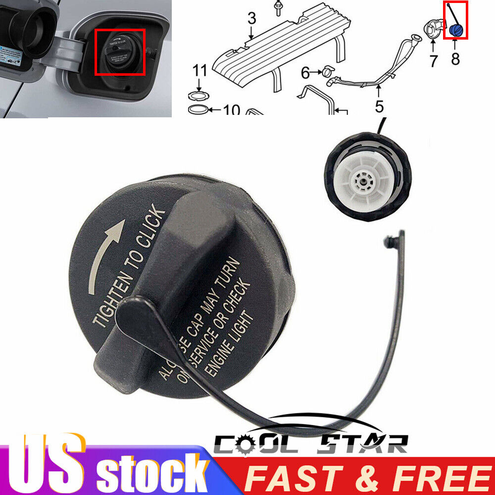 Fuel Filler Gas Cap For DODGE CHRYSLER JEEP 52030433AB 52124512AA