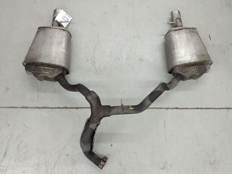 JAGUAR X-TYPE Twin Mufflers With Pipes & Chrome Exhaust Tip 02 03 04 05 06 07 08