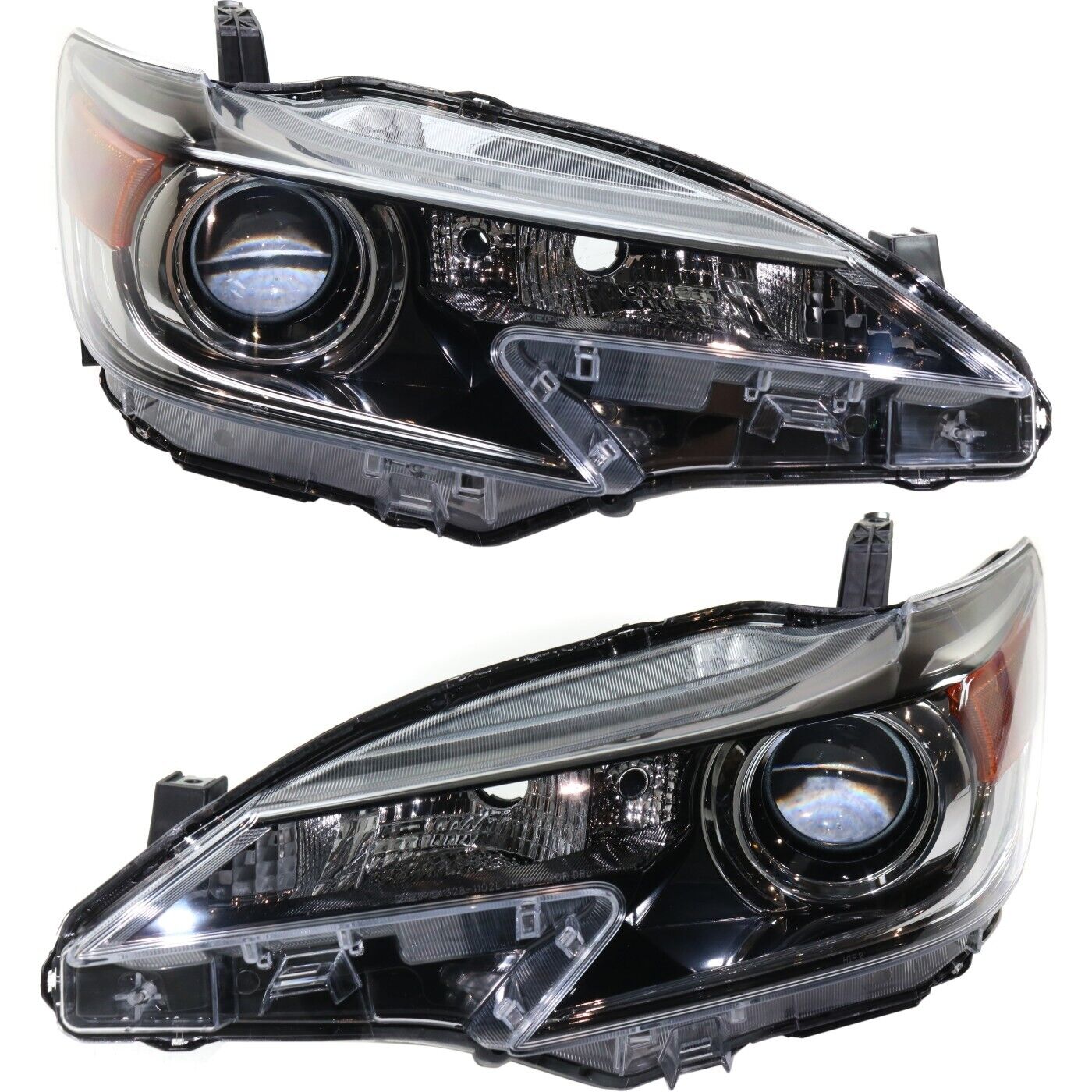 Headlight Set For 2014-2016 Scion tC Driver and Passenger Side CAPA Clear Lens
