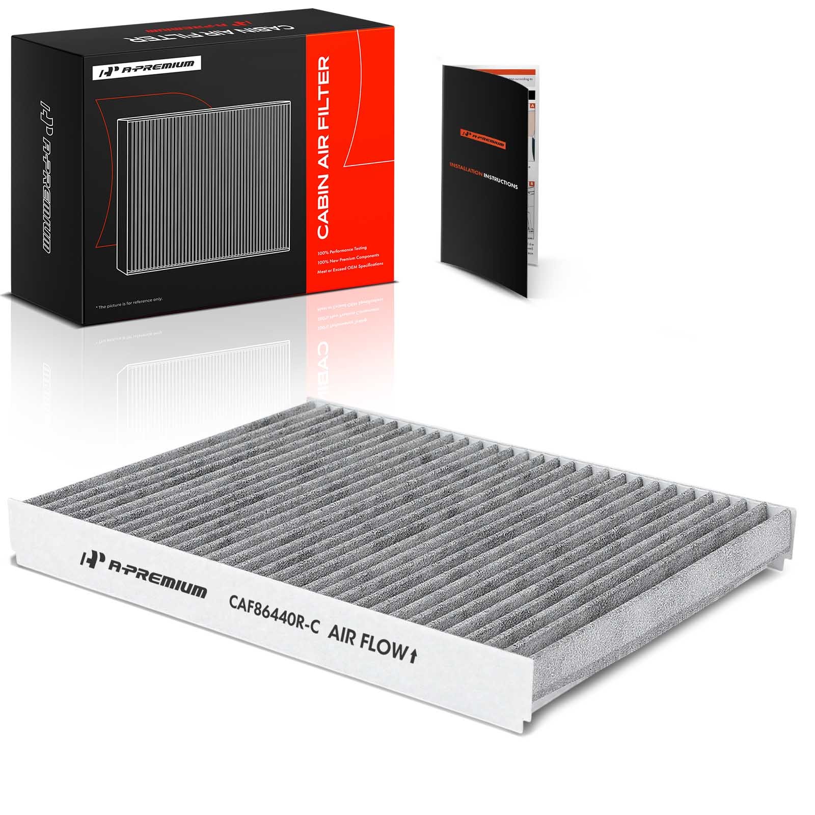 A-Premium Activated Carbon Cabin Air Filter for Audi TT Quattro VW Beetle Cabrio