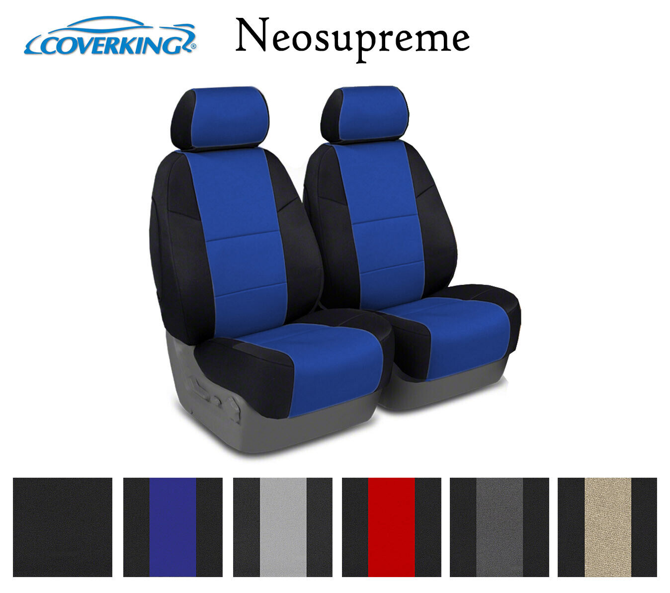 Coverking Custom Seat Covers Neosupreme Front Row - 6 Color Options