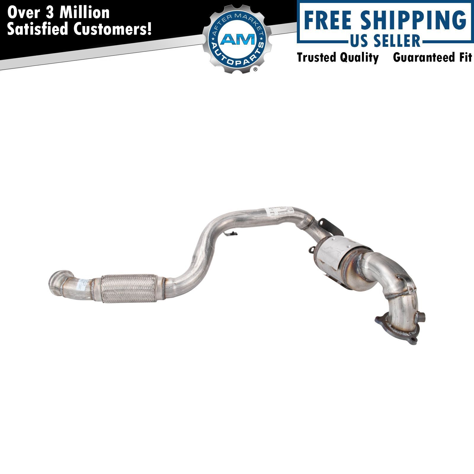 Front Exhaust Pipe w Catalytic Converter Fits 17-19 QX30 15-20 Mercedes-Benz