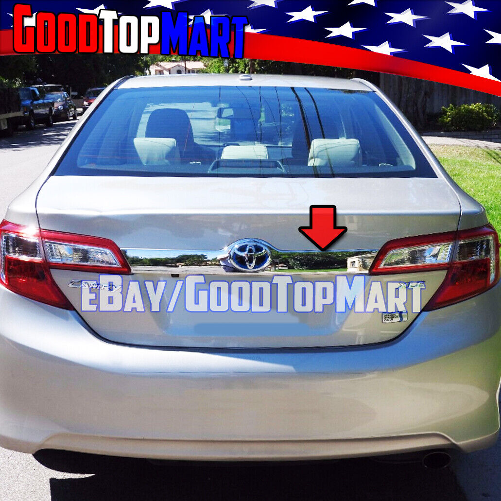 For Toyota CAMRY 2012 2013 2014 Chrome Tailgate Liftgate Logo Area Outline Cover