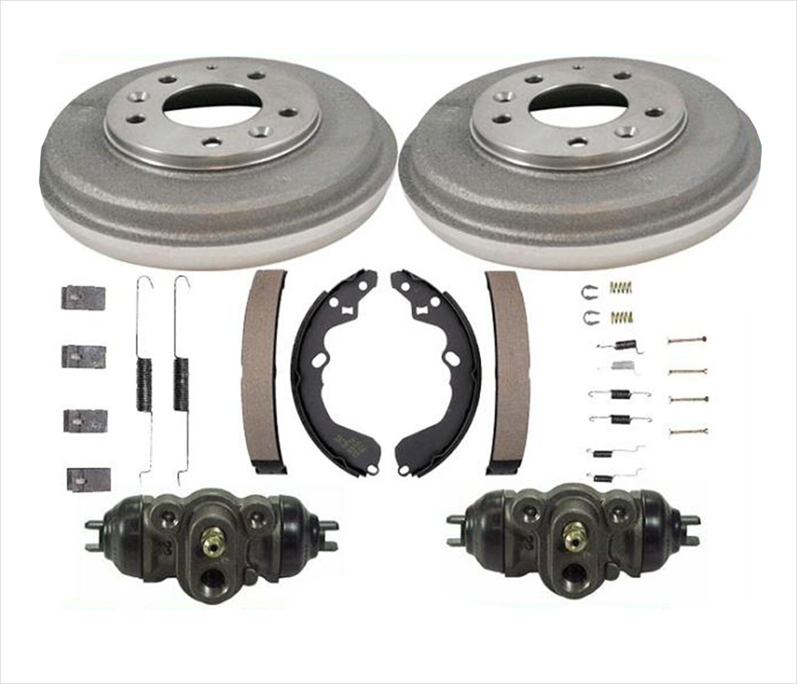 Rear Drums Shoes Spring Kit Wheel Cylinder for Mazda 626 MX6 1993-2002