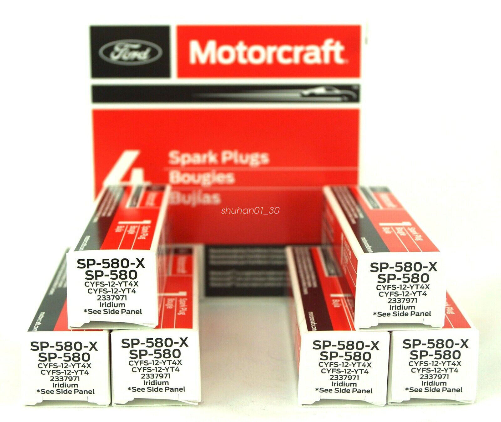 6PCS Genuine Iridium Spark Plug For Motorcraft SP534 SP580 SP580X CYFS12YT4X US