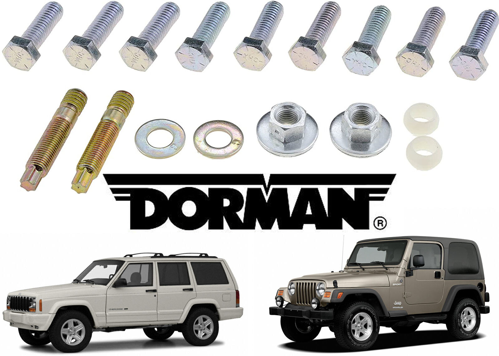 Dorman 03408B Exhaust Manifold Hardware Kit For Jeep 4.0L New  USA