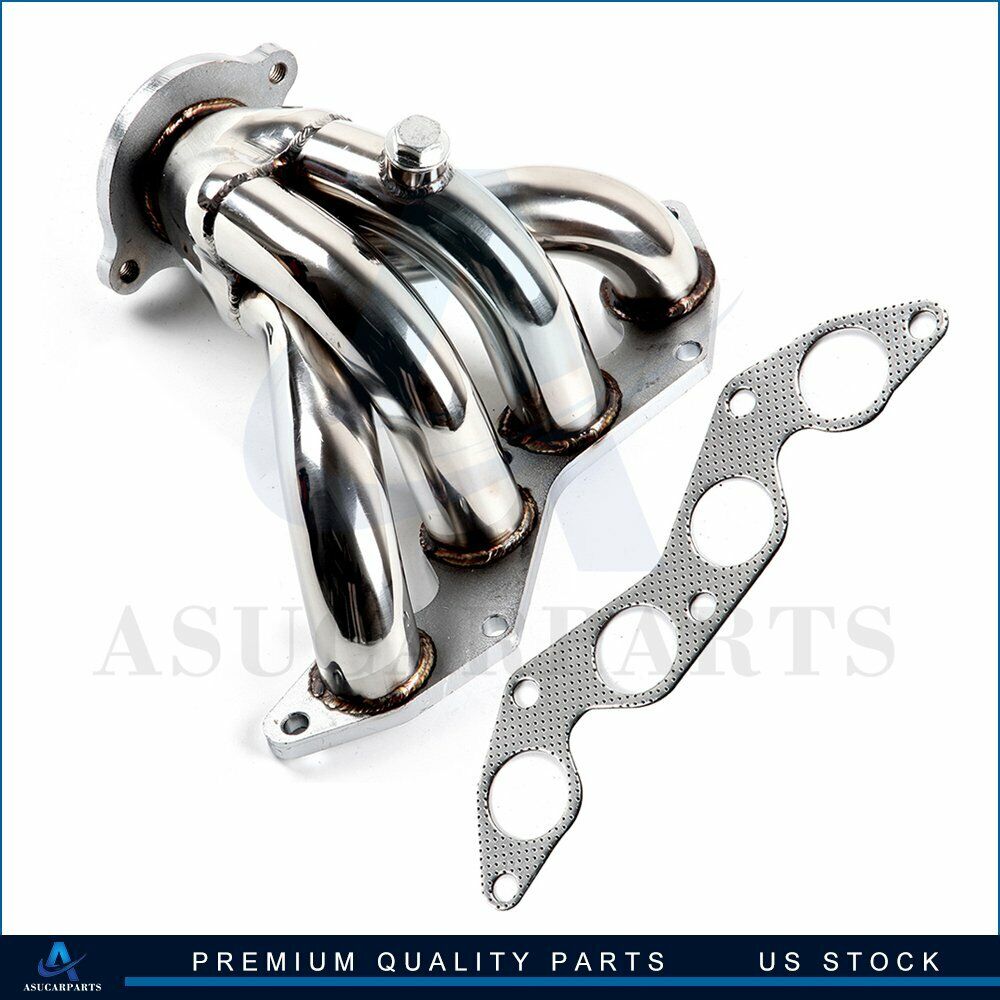 STAINLESS RACING MANIFOLD HEADER/EXHAUST FOR 01-05 HONDA CIVIC EX 1.7L D17A2