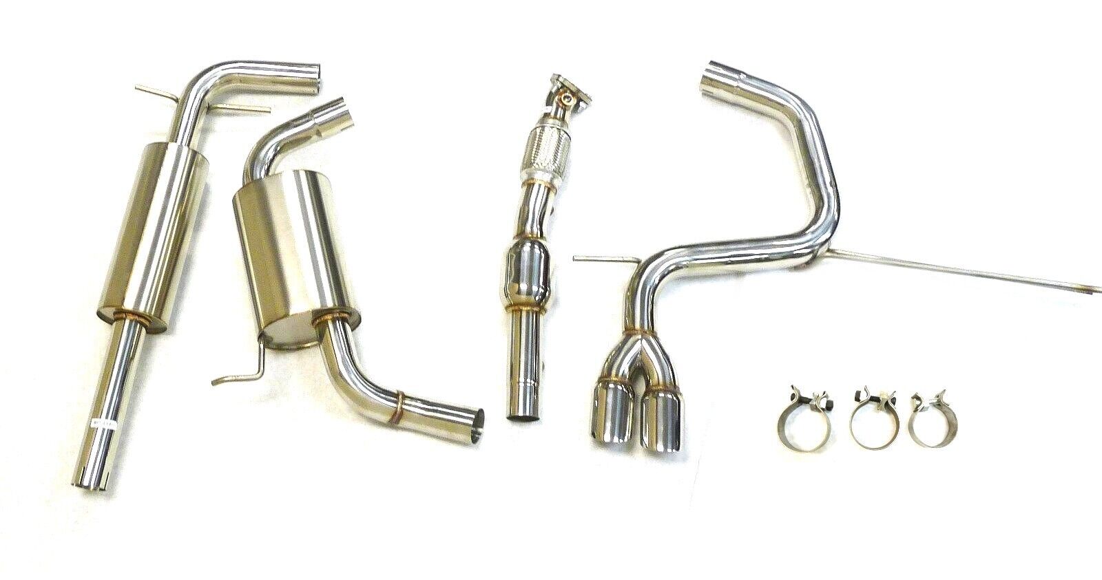 S/S Catback Exhaust System Compatible W/ 06-14 VW Rabbit 2.5L Only By Becker