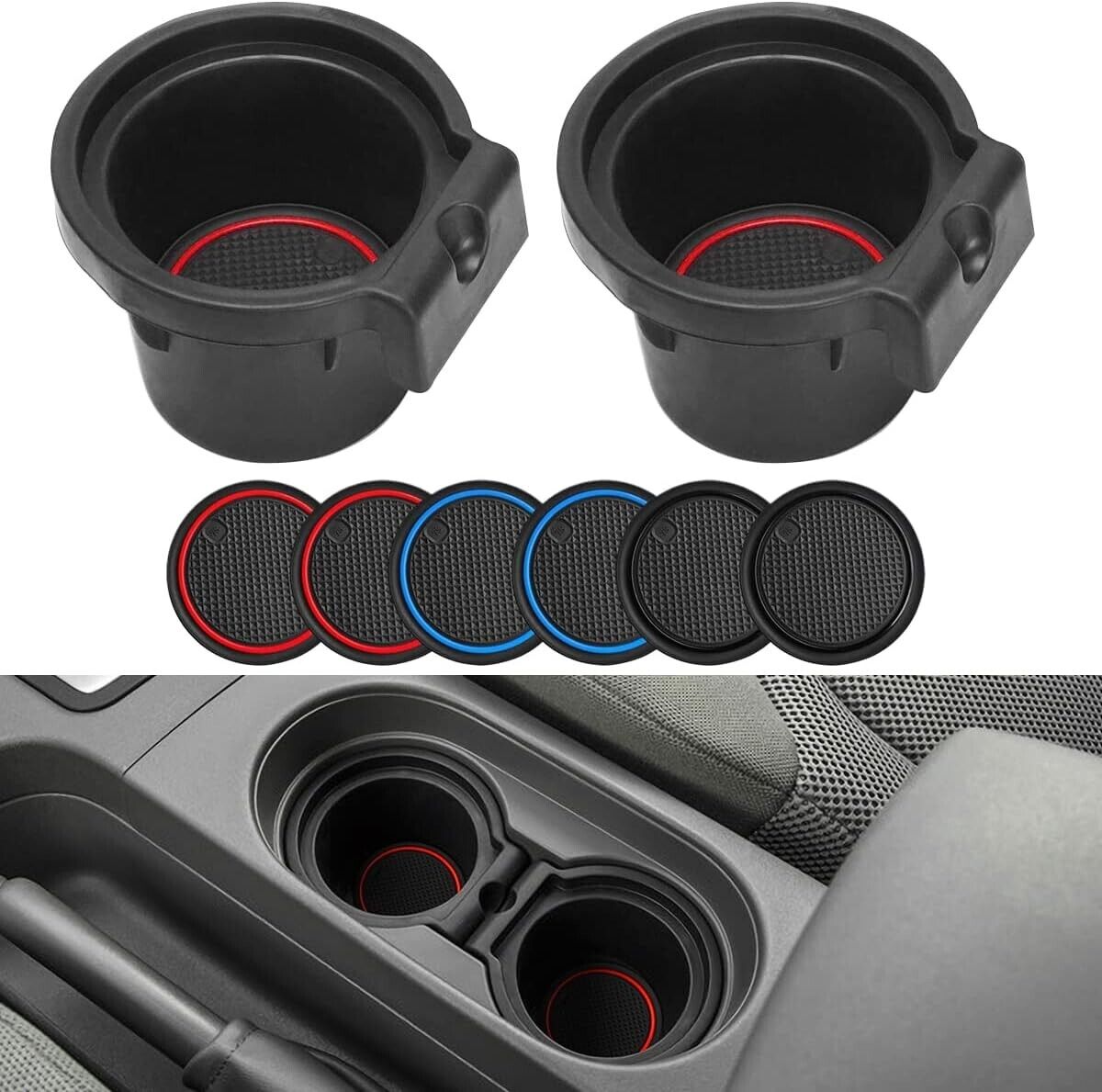 Auovo Cup Holder Inserts for Frontier 2005-2019 Xterra 05-15 Pathfinder 05-12