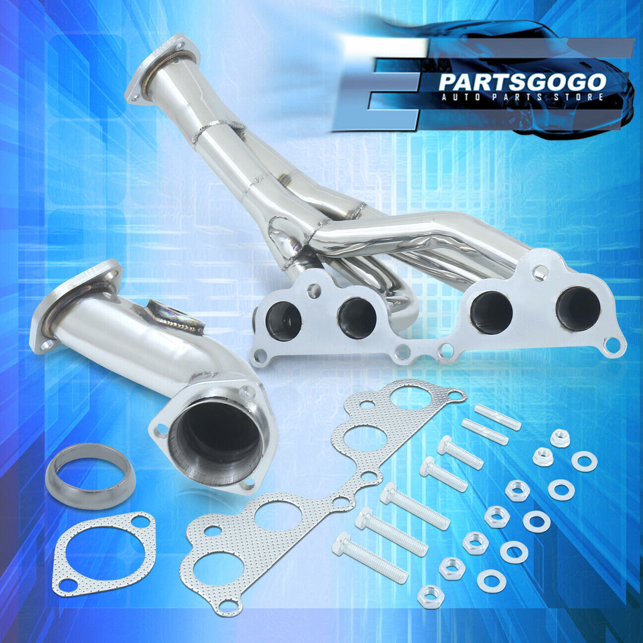 For 95-01 Toyota Tacoma 2.4 2.7 Steel Performance Tri-Y Exhaust Headers Manifold