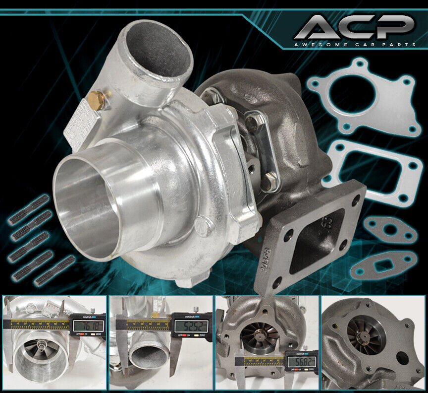 T3/T4 Turbo Charger .57 A/R Compressor Turbine 400 HP 5 Bolt Flange For Celica