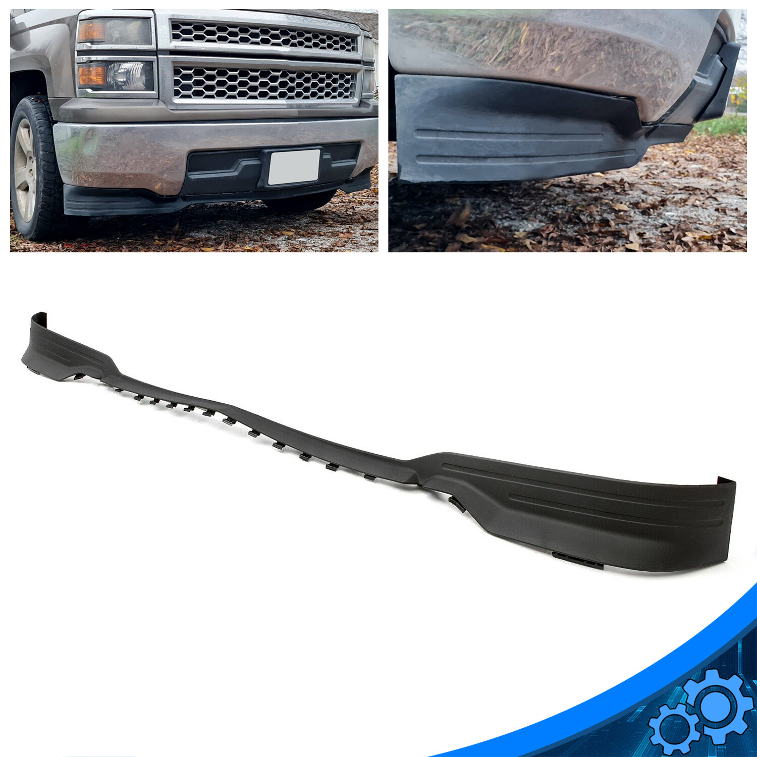 Front Air Dam Valance For 2015-2019 Chevy Silverado 2500/3500 HD - Direct Replacement