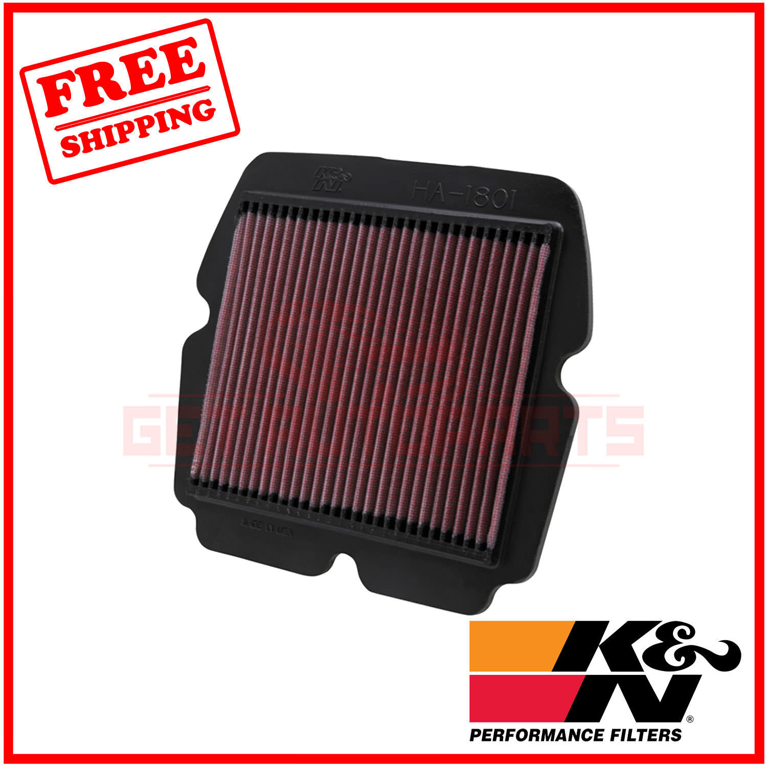 K&N Replacement Air Filter for Honda GL1800A Gold Wing ABS 2010