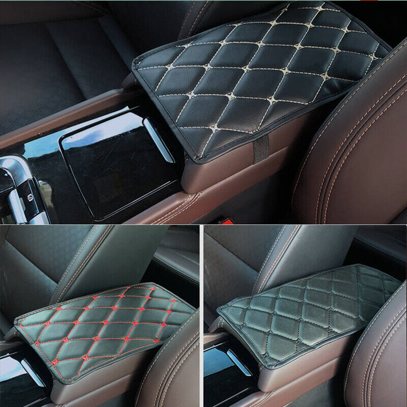 Car Accessories Auto Armrest Pad Cover Center Console Box PU Leather Cushion Mat