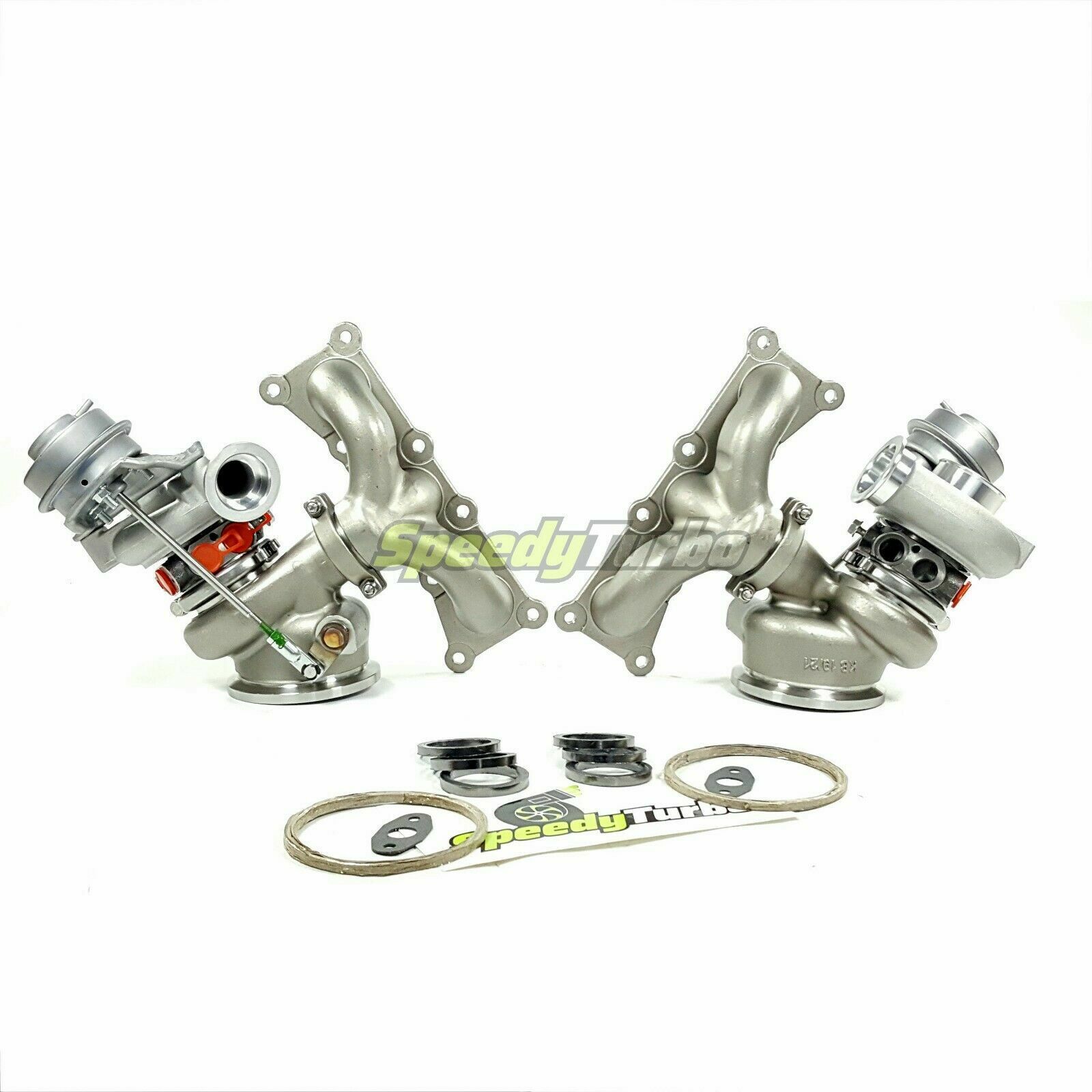 Billet 6+6 Mixed-Flow TD04 19T Upgraded Turbos for BMW 135i 535i 535xi N54 08-10
