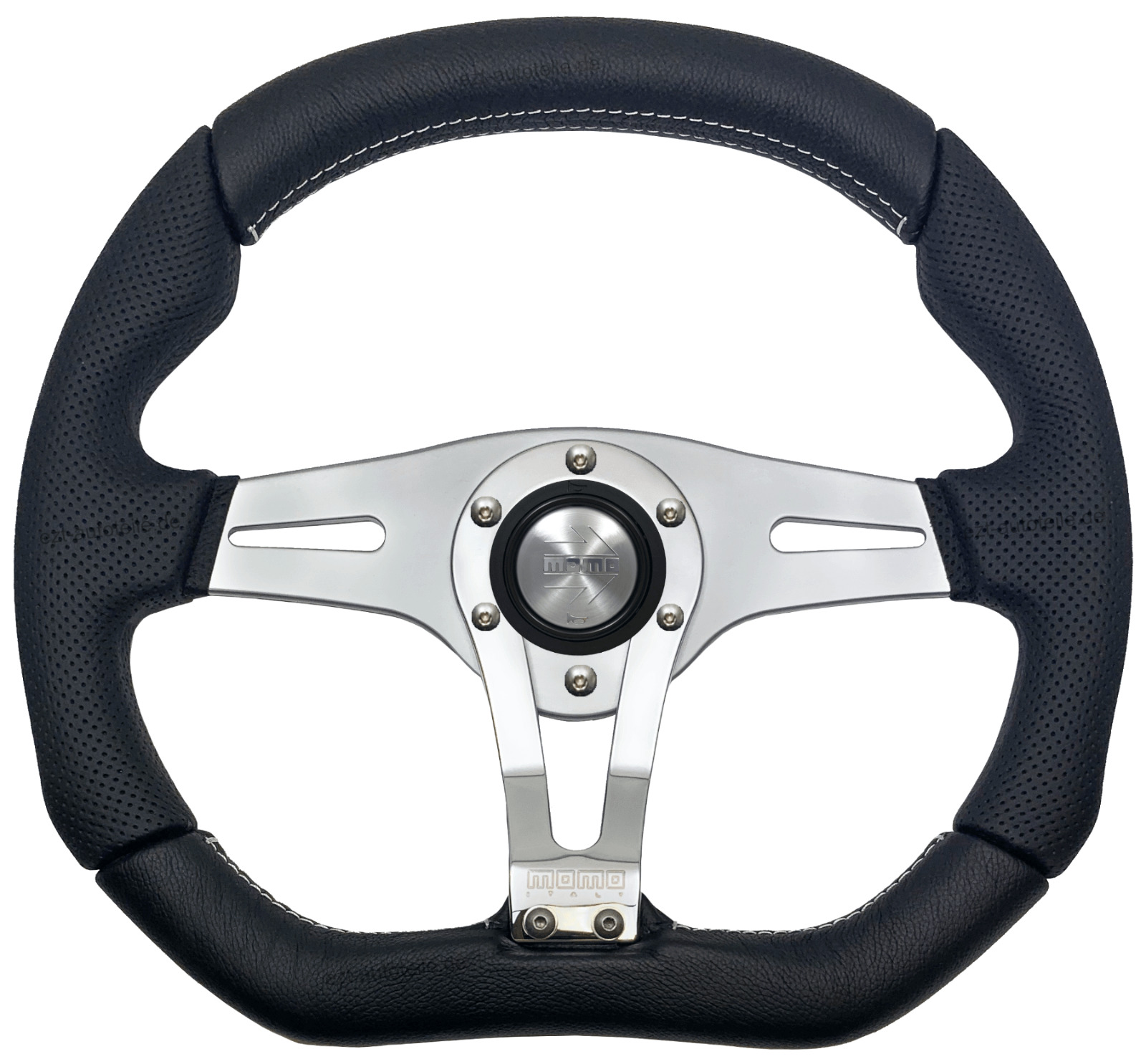 Genuine Momo Trek R 350mm black leather steering wheel and hub kit for TVR