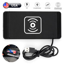 Wireless Fast Charging Car Phone Charger Silicone Pad For Apple iPhone Samsung picture